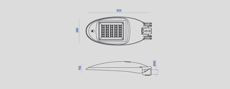 Enllumenat Públic amb lluminà ries LED per a la il·luminació exterior , Il·luminació Vial , ALAL Lluminà ria LED Agil , <strong>Lluminà ria LED estilitzada</strong>