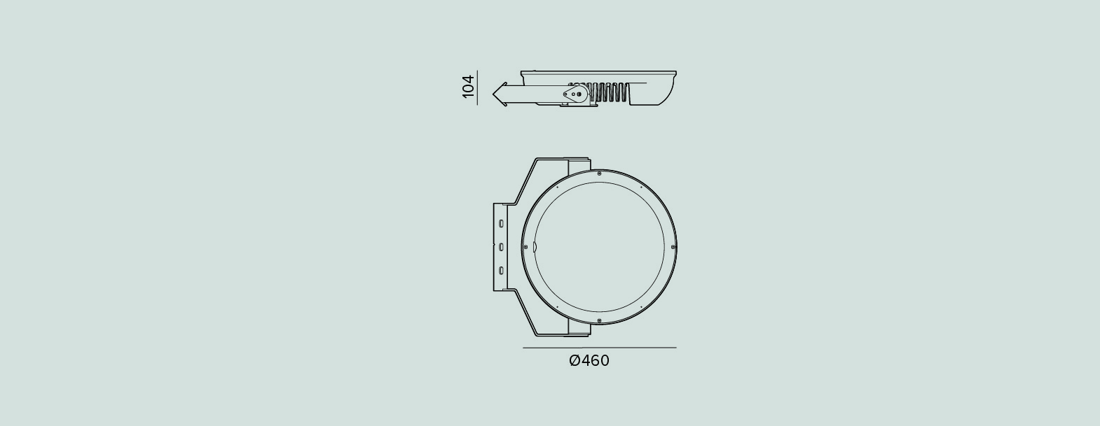 Public lighting with LED luminaires for outdoor lighting , Projectors , APUXLL UFO XL LED Projector ,