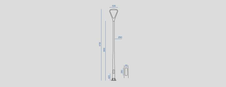 Enllumenat Públic amb lluminà ries LED per a la il·luminació exterior , Punts de Llum , ACLVOL Punt de llum Volga ,