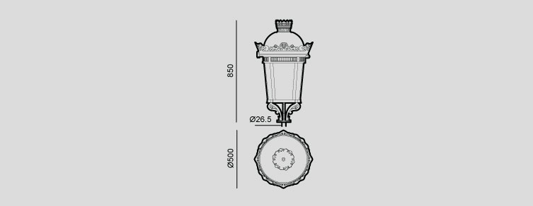 Eclairage public avec luminaires LED pour éclairage extérieur , Éclairage classique , ALFL Luminaire LED Fernandina ,