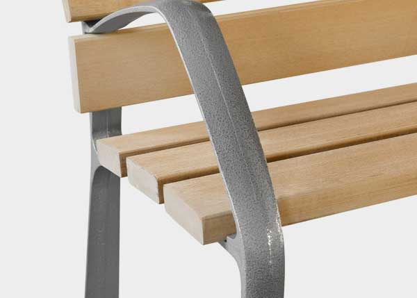 Street furniture with benches, litter bins, bollards, planters and equipment , Benches , UB2T BCN21 T Bench , 