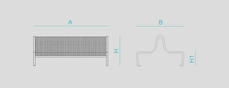 Mobiliari Urbà amb bancs, papereres, pilones, jardineres i equipament , Bancs , UB19D Banc Troke D ,